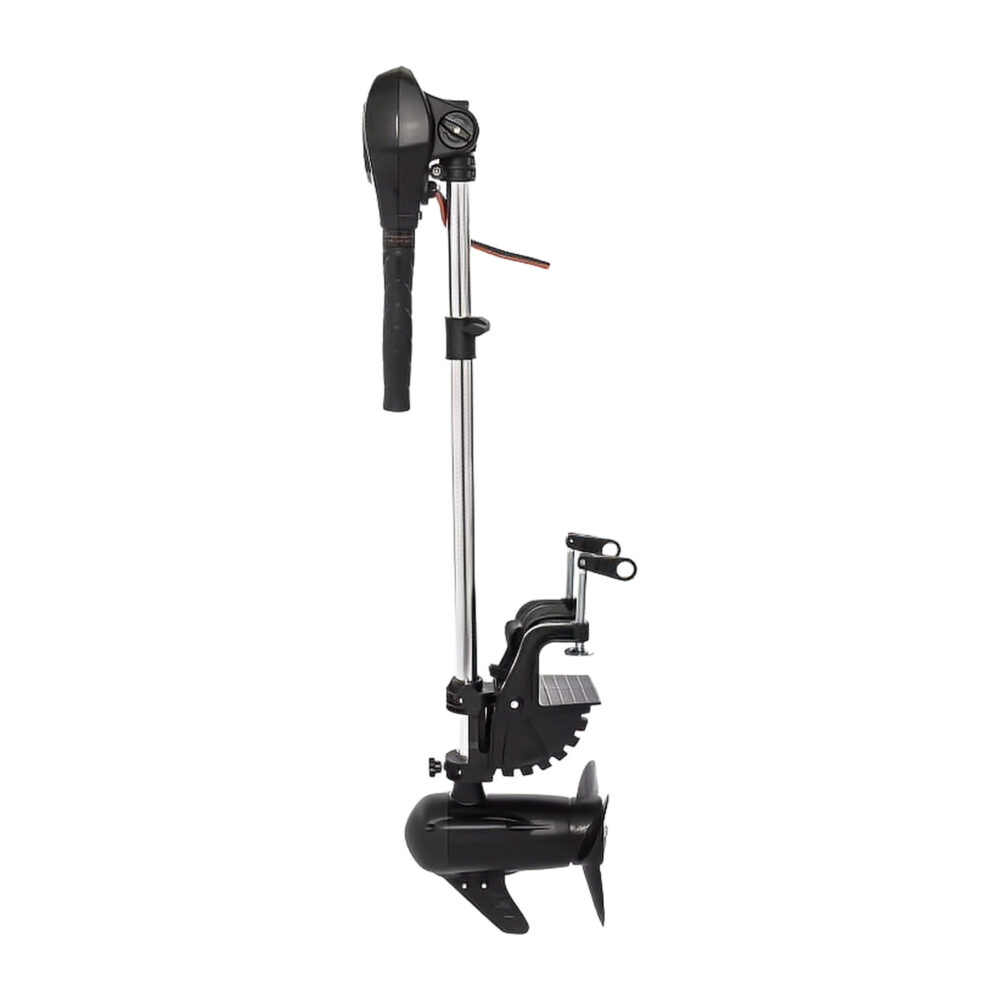 Wattkeel P250 electric outboard motor - profile Wattkeel P250 electric trolling motor in profile with the propeller and skeg visible