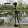 Wattkeel P250 electric outboard motor - at the water Wattkeel P250 electric trolling motor test fitted at the water edge