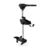 Wattkeel P150 electric outboard motor, three-quarter view Wattkeel P150 850 W brushless electric outboard motor in three-quarter view, with tiller handle and propeller